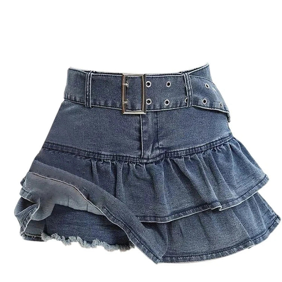 Y2k 2000s Denim Mini Skirt