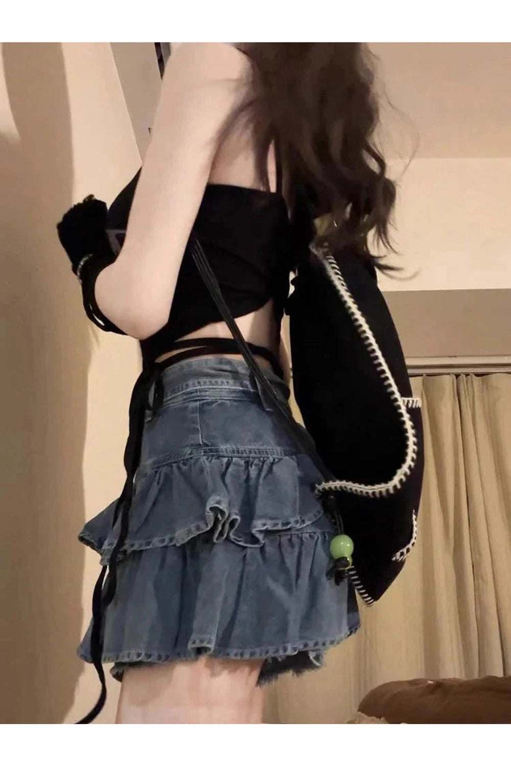 Y2k 2000s Denim Mini Skirt