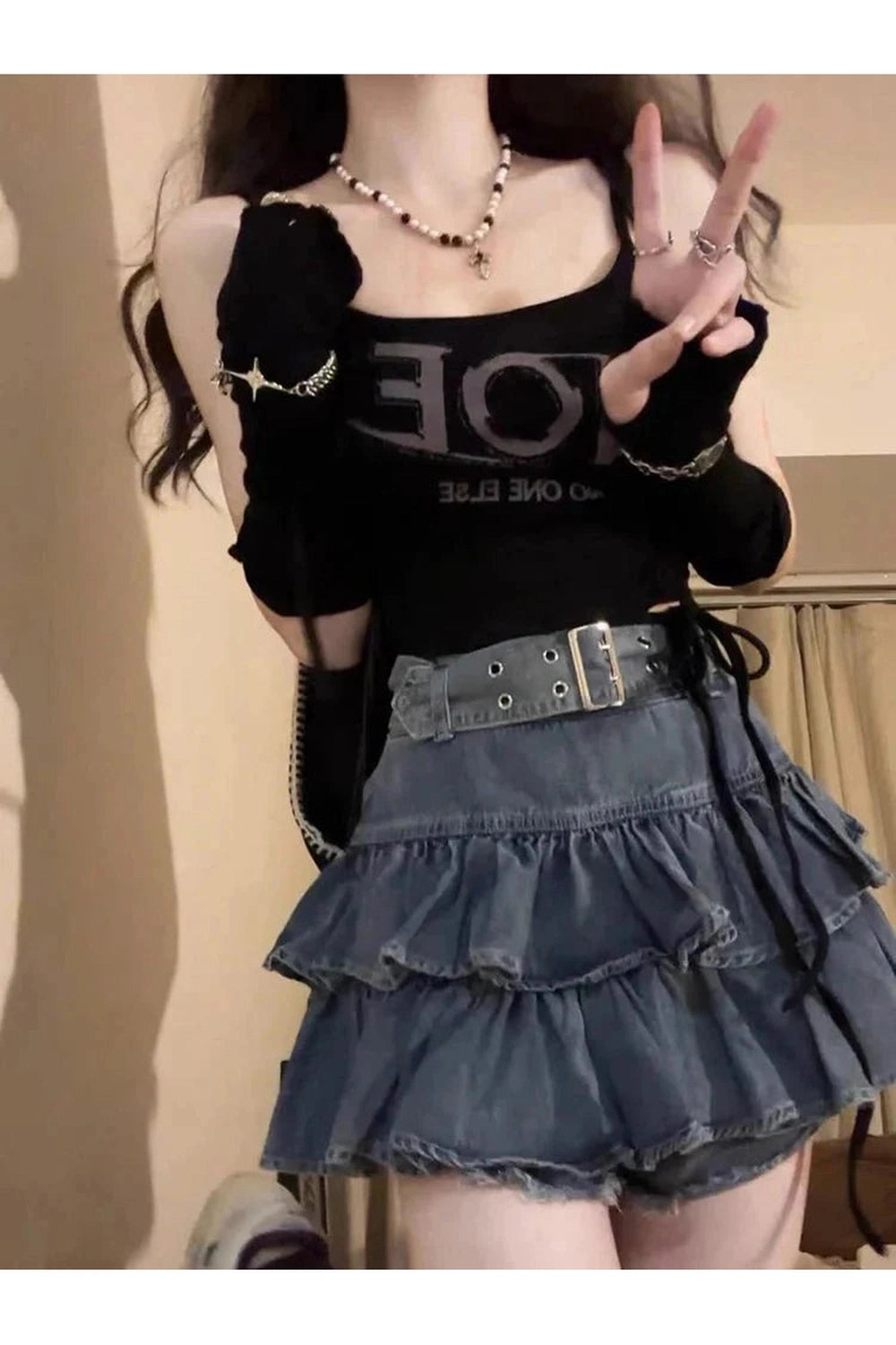 Y2k 2000s Denim Mini Skirt
