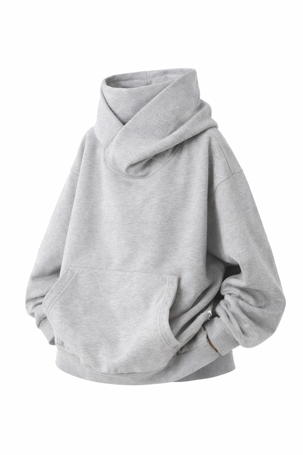 Oversized Futuristic Hooded Sweatshirt