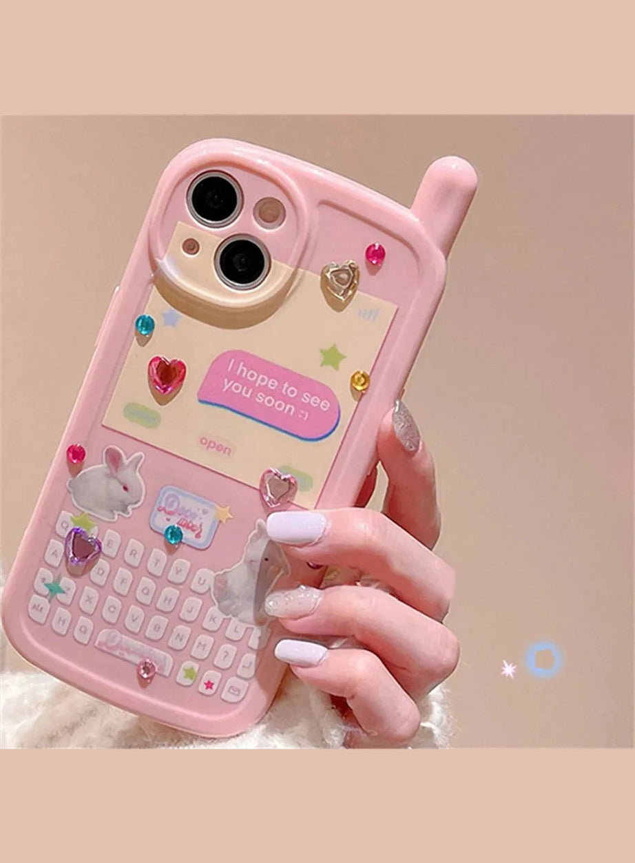 Y2k 3D Rabbit Korean iPhone Case