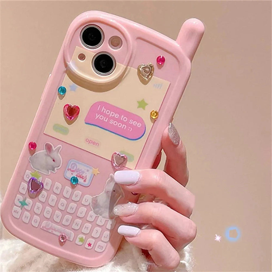 Y2k 3D Rabbit Korean iPhone Case