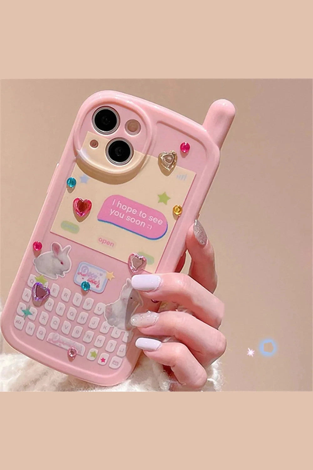 Y2k 3D Rabbit Korean iPhone Case