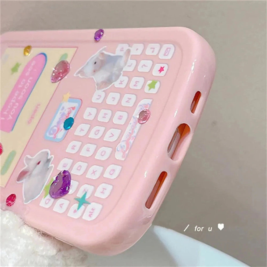 Y2k 3D Rabbit Korean iPhone Case