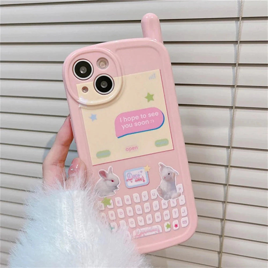 Y2k 3D Rabbit Korean iPhone Case