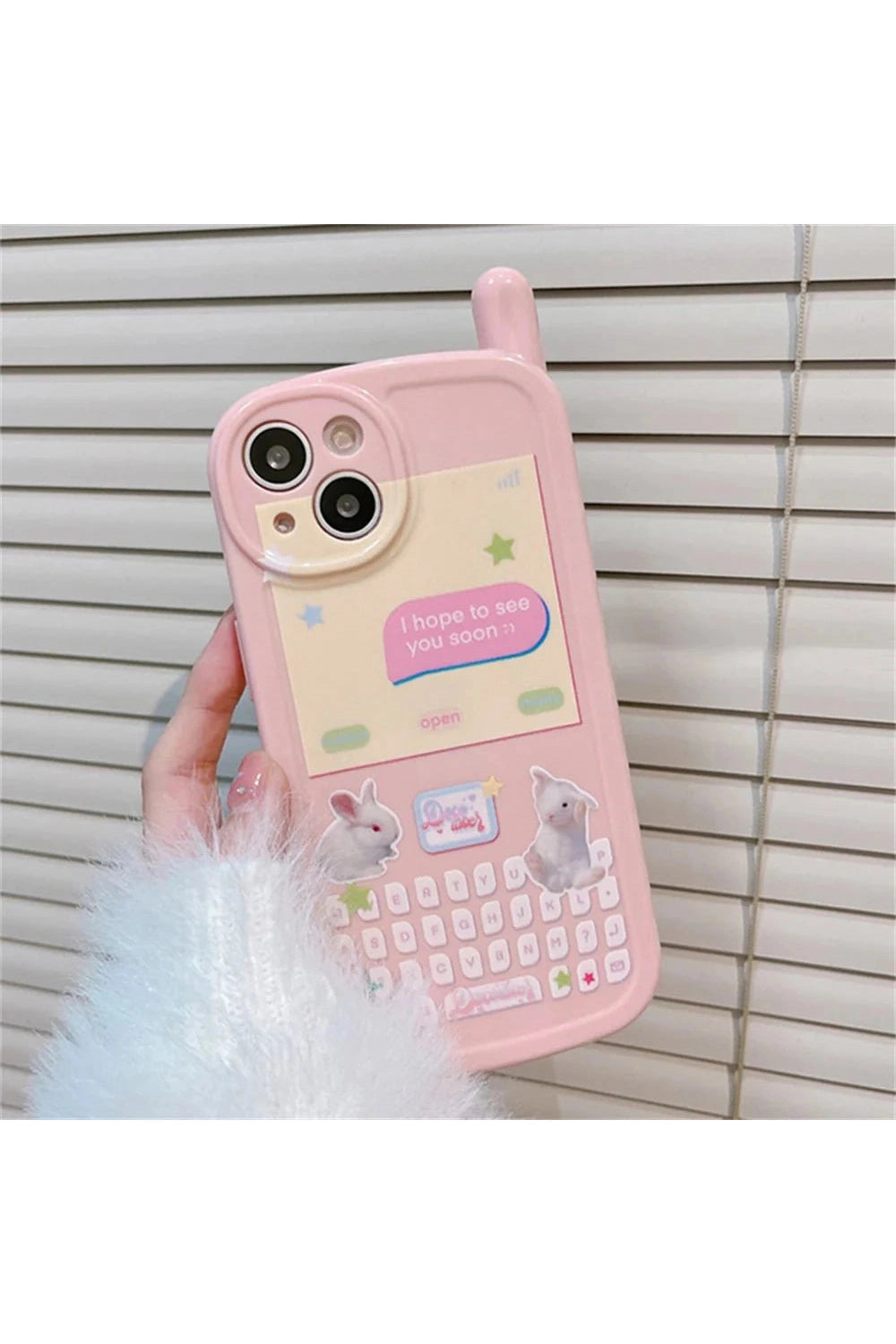 Y2k 3D Rabbit Korean iPhone Case