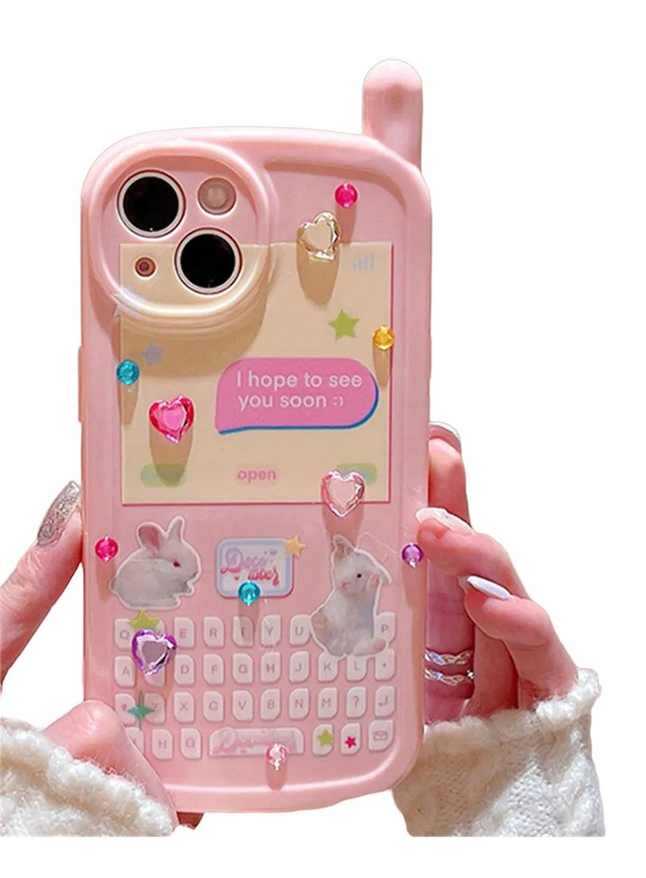 Y2k 3D Rabbit Korean iPhone Case