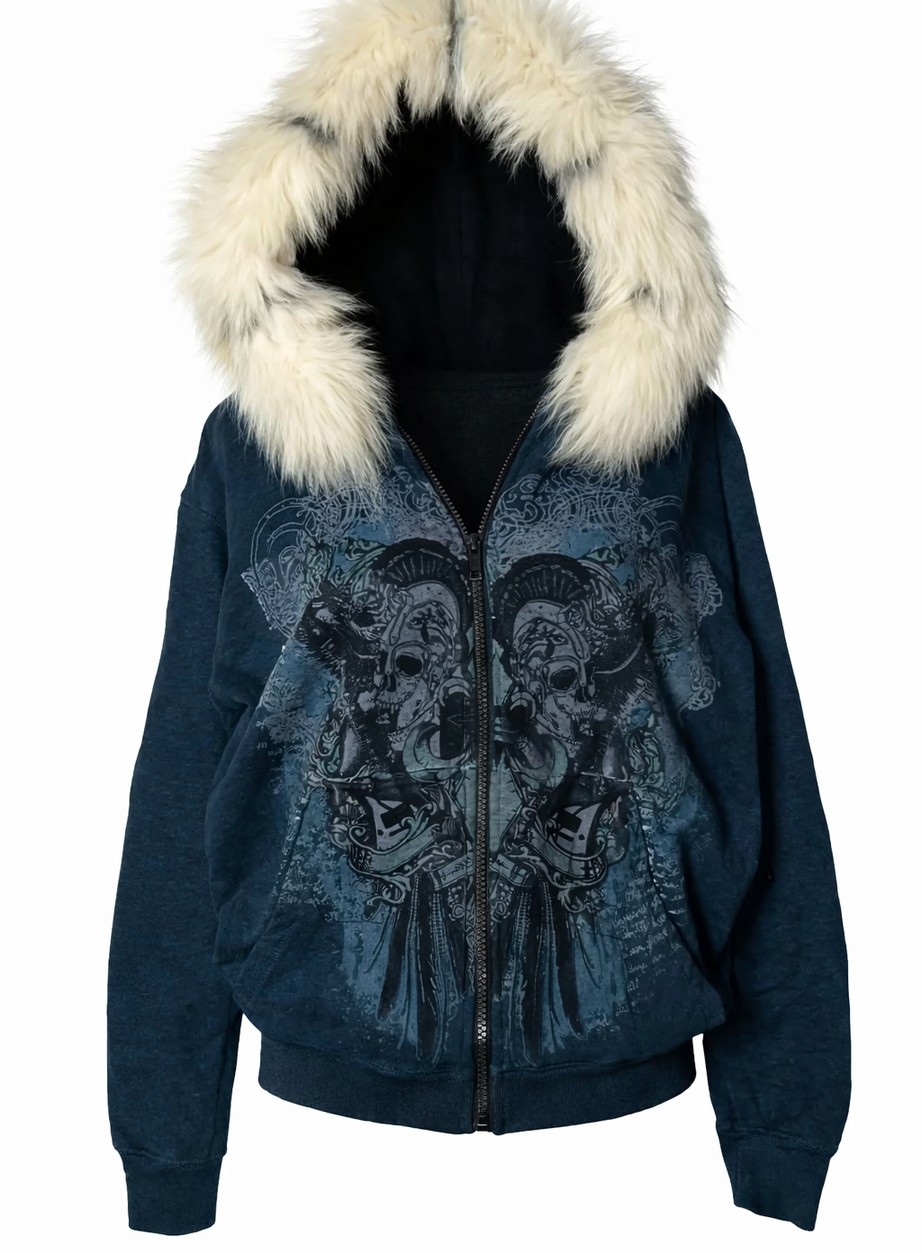 Gothic Legion Fur Hood Hoodie