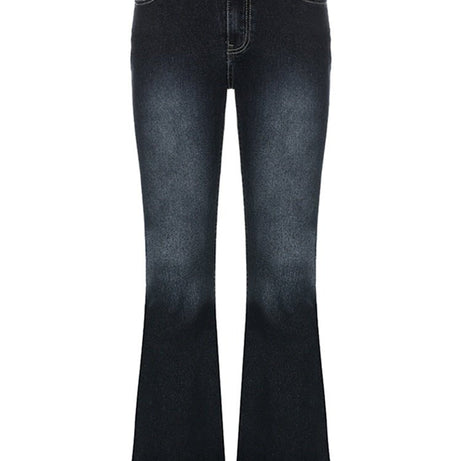 90s Aesthetic Flare Jeans - Jeans