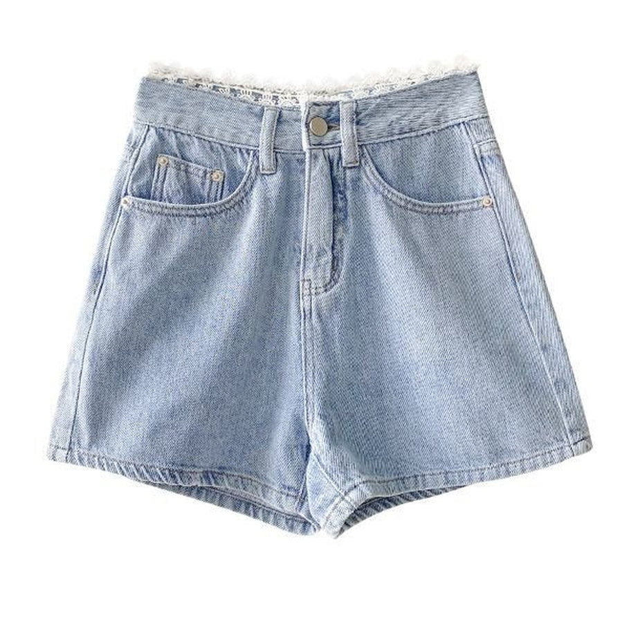 Y2k 90s Blue High Waist Shorts