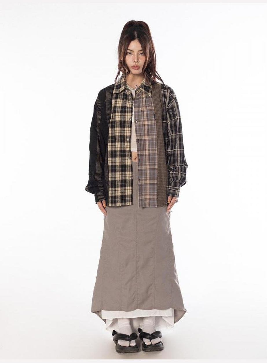 Y2k 90s Grunge Plaid Shirt