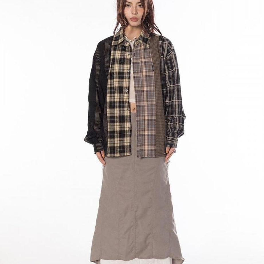 Y2k 90s Grunge Plaid Shirt