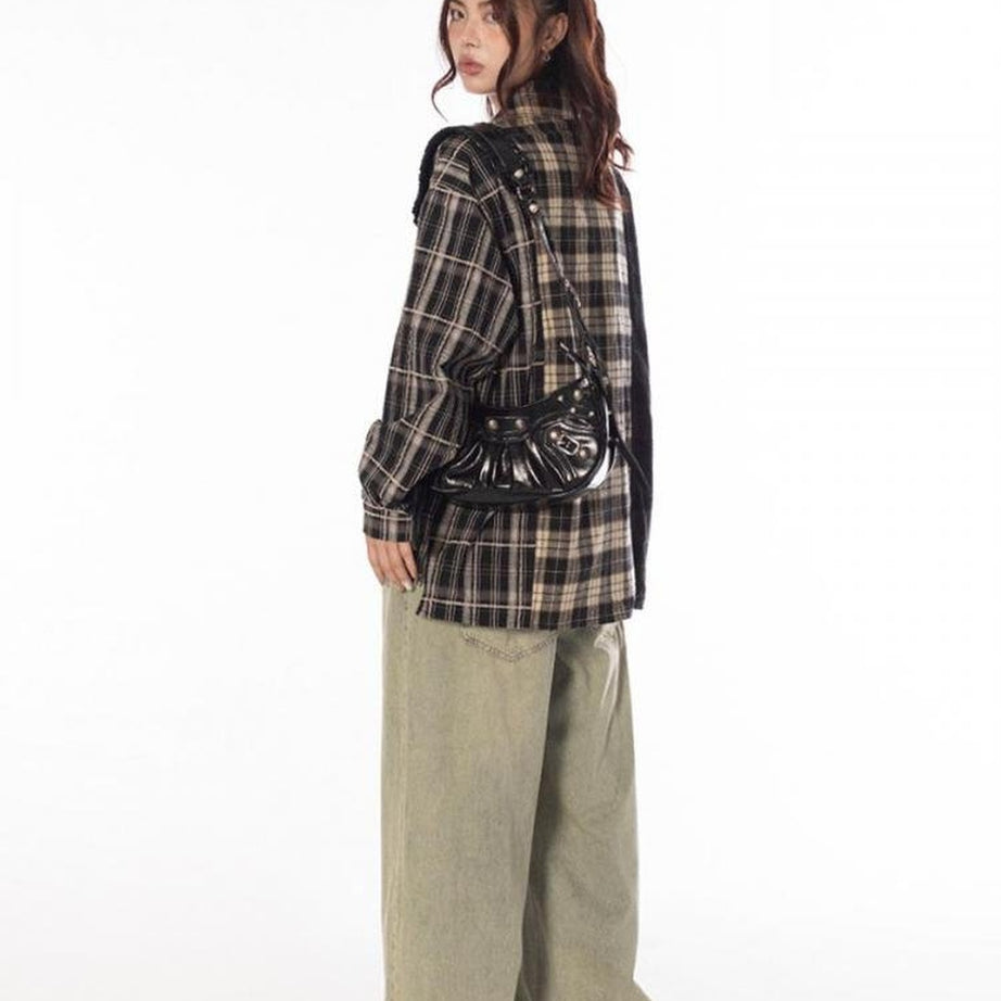 Y2k 90s Grunge Plaid Shirt