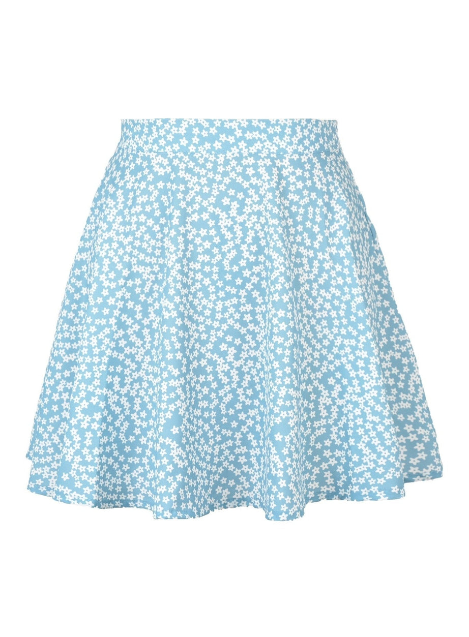Y2k 90s Summer Floral Print Skirt