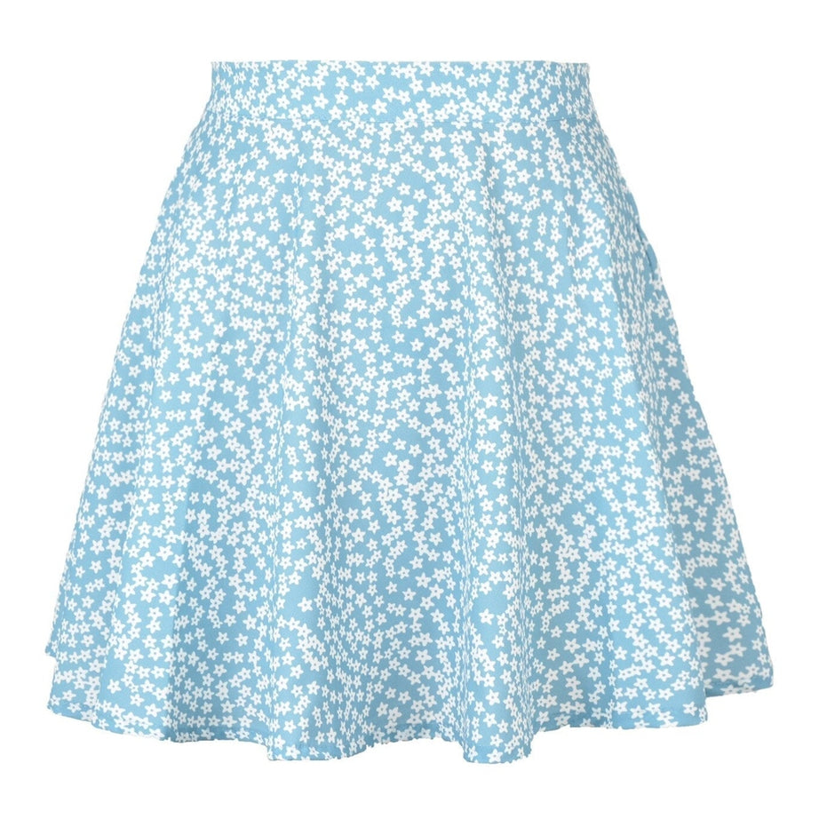 Y2k 90s Summer Floral Print Skirt