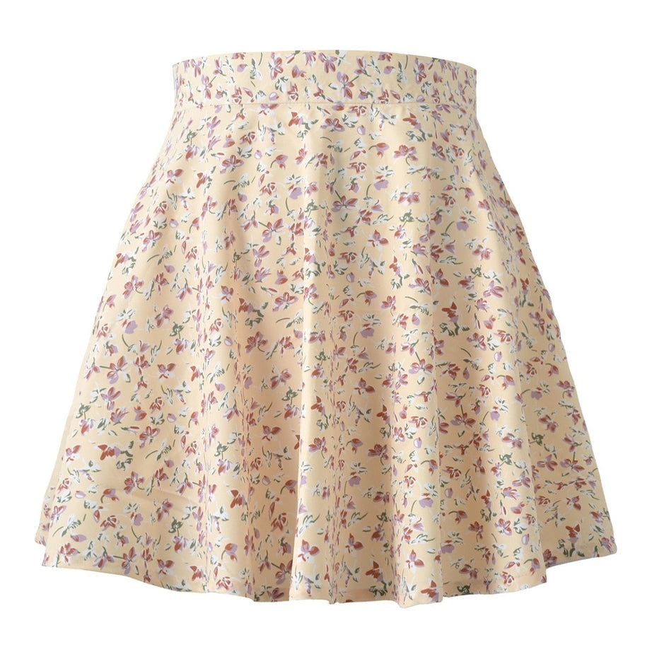 Y2k 90s Summer Floral Print Skirt