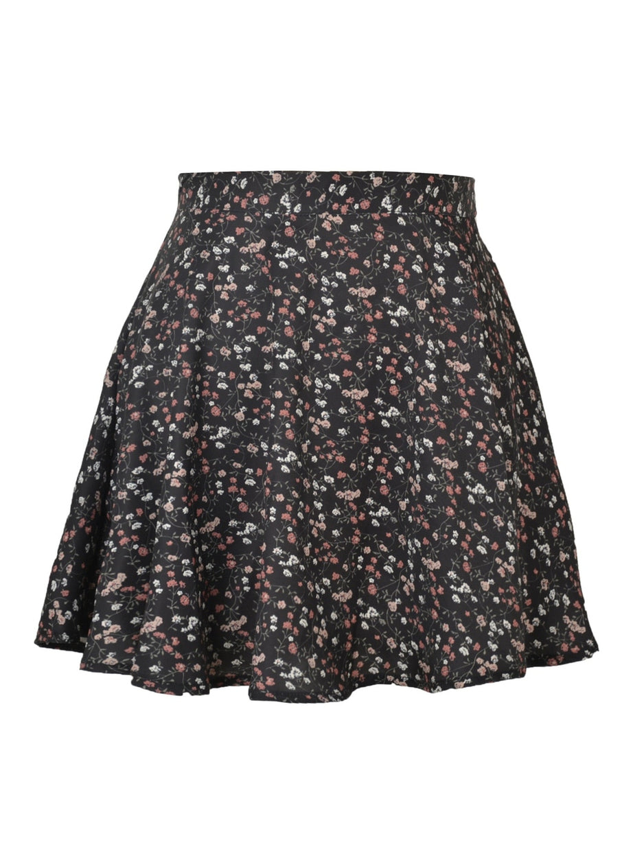 Y2k 90s Summer Floral Print Skirt