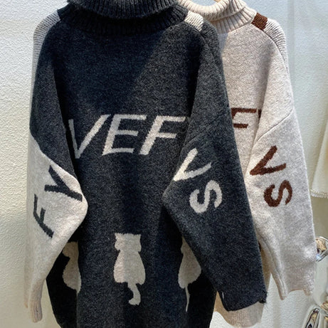 Sleepy Kittens Oversized Sweater