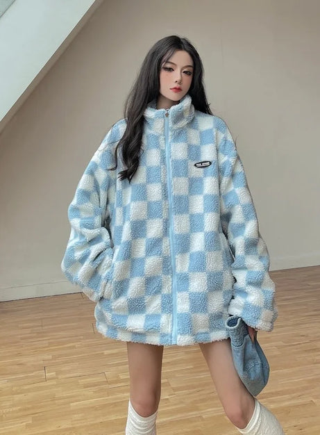 Frosty Check Sherpa Jacket