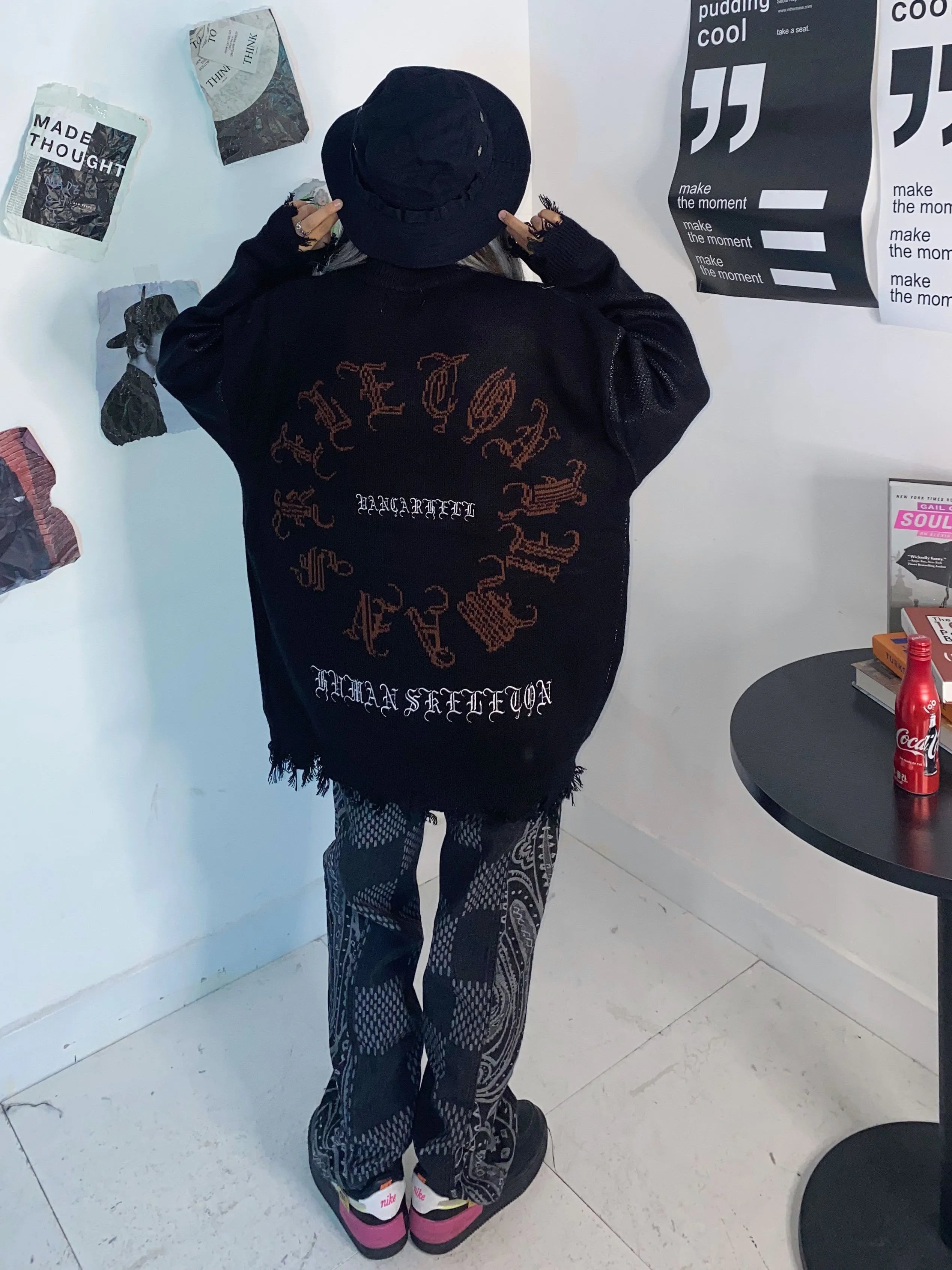 Dark Spine Gothic Knit Sweater