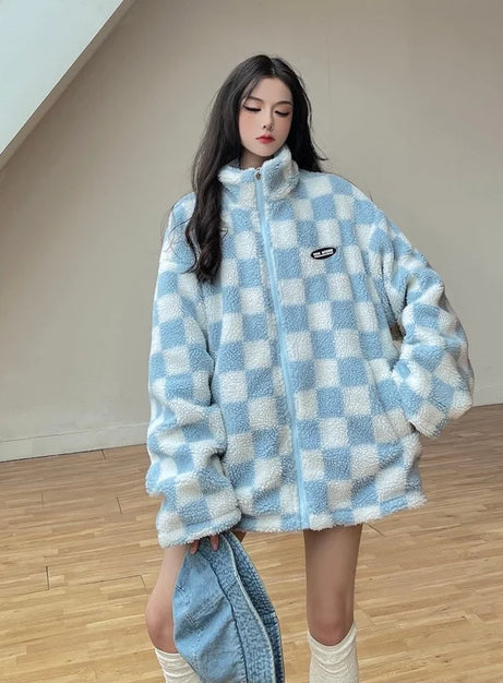 Frosty Check Sherpa Jacket