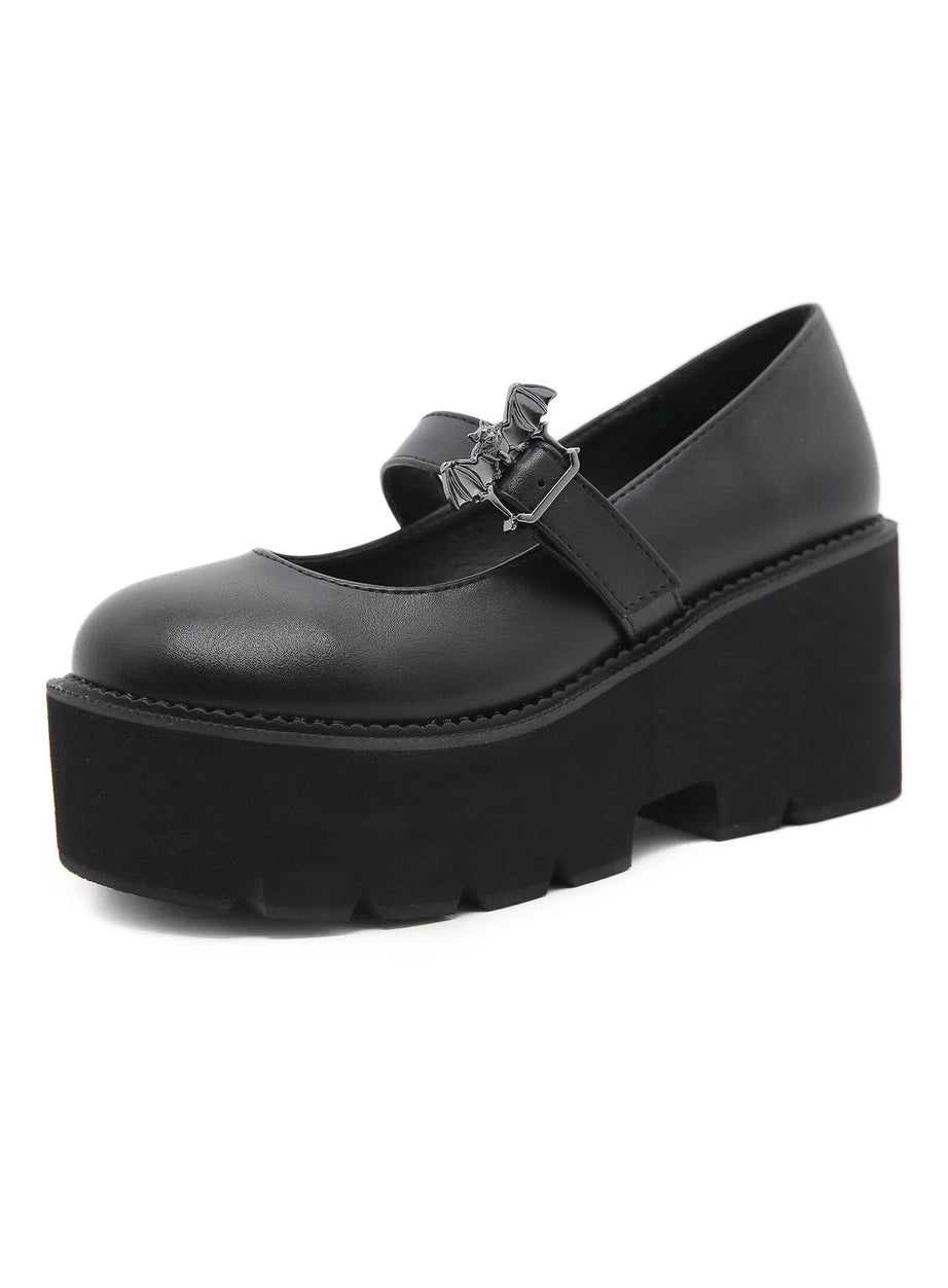 Dark Bat Charm Chunky Shoes