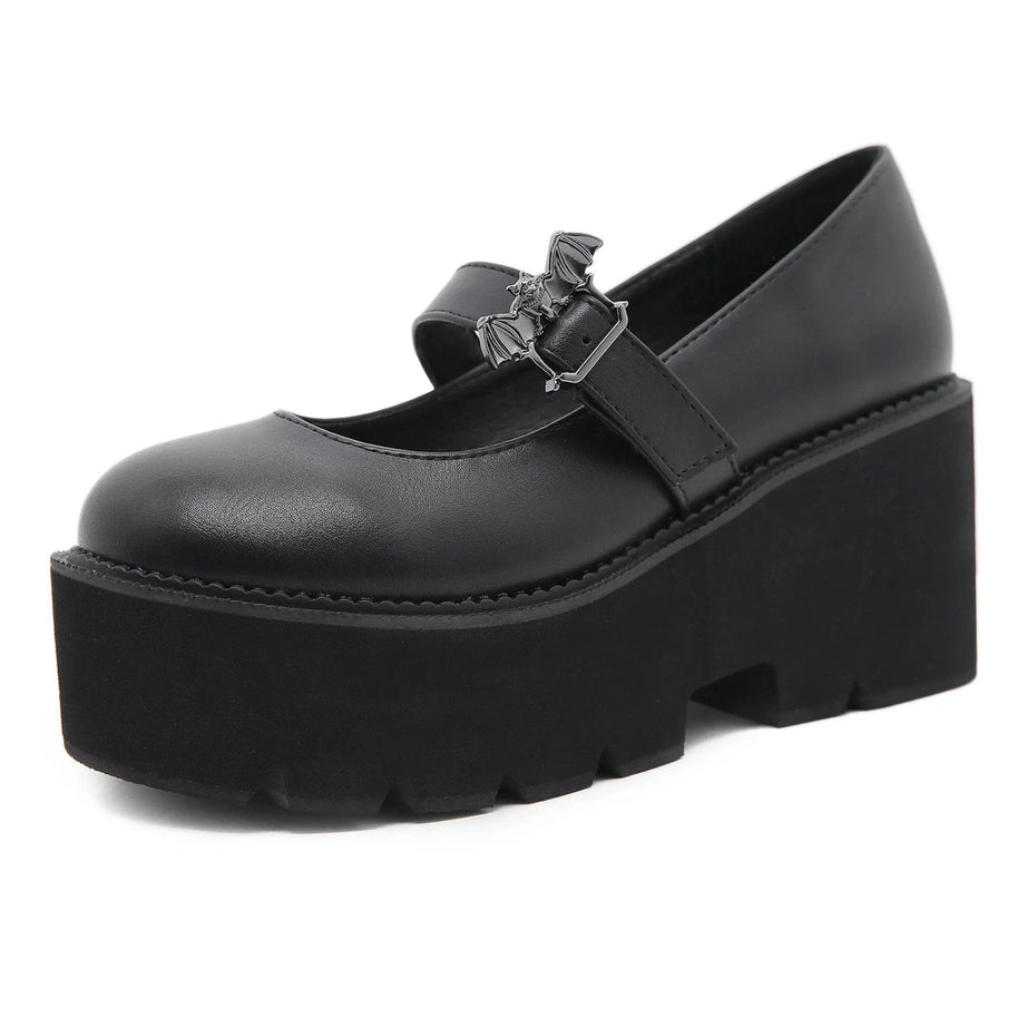 Dark Bat Charm Chunky Shoes