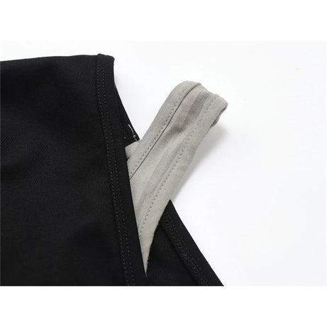 Layered Strap Crop Sweatshirt