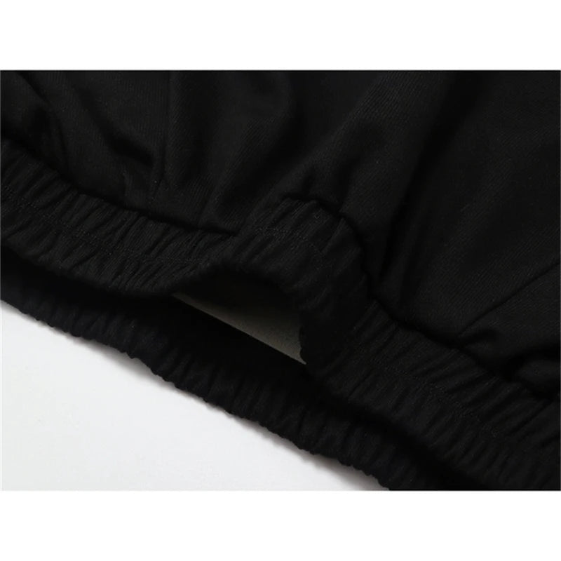 Layered Strap Crop Sweatshirt