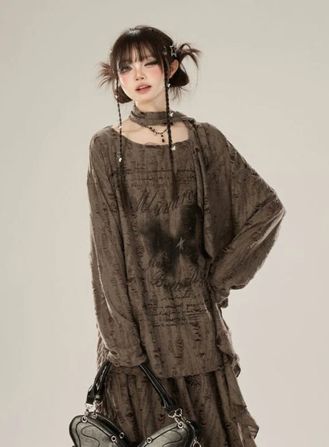 Verblasstes poetisches Vorhangset