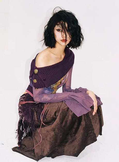 Violet Witch Samttop