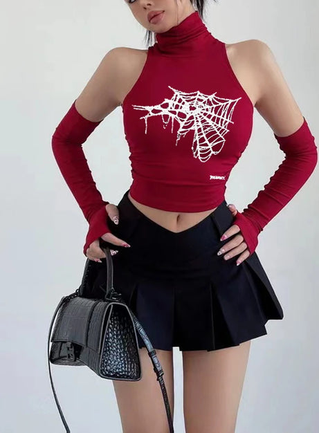 Spidercore Sleeveless Web Top