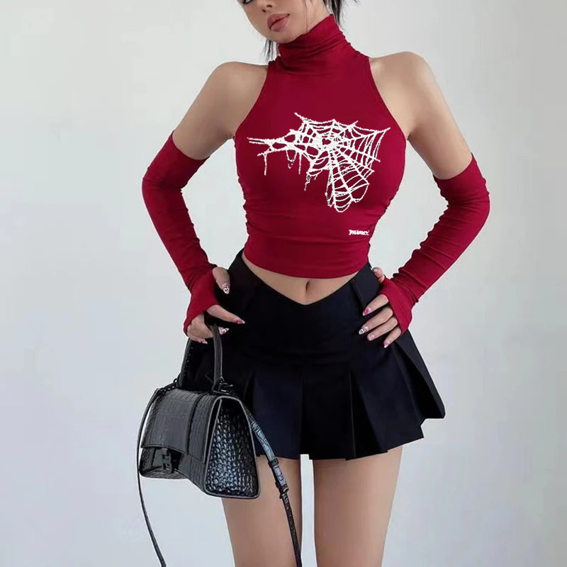 Spidercore Sleeveless Web Top