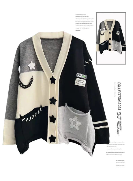 Stellar Patchwork Cardigan