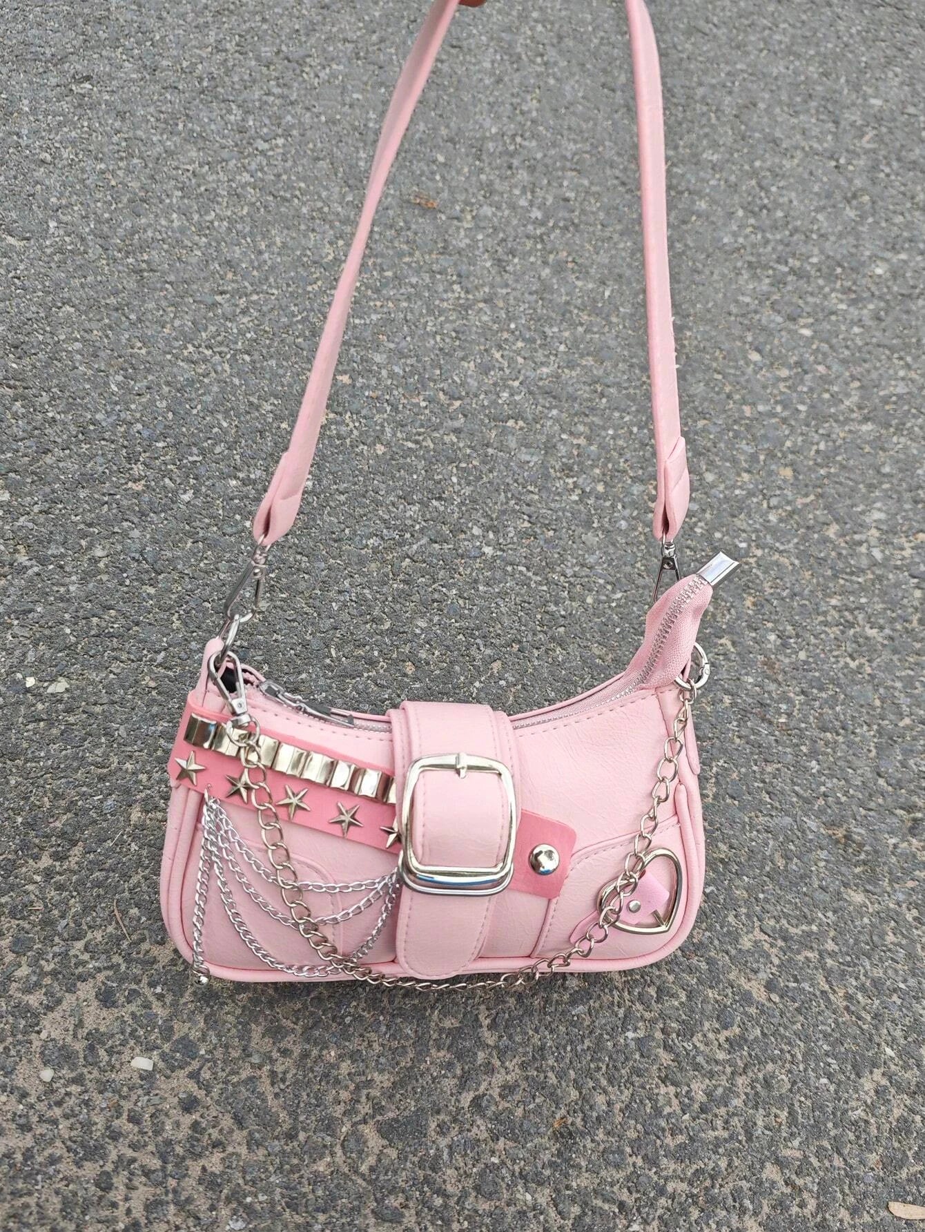 Y2K Star Studded Shoulder Bag