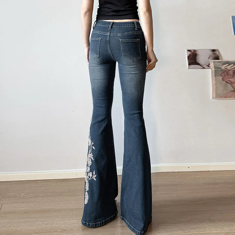 Petal Trail Embroidered Jeans