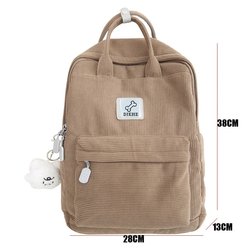 Teddy Corduroy Backpack