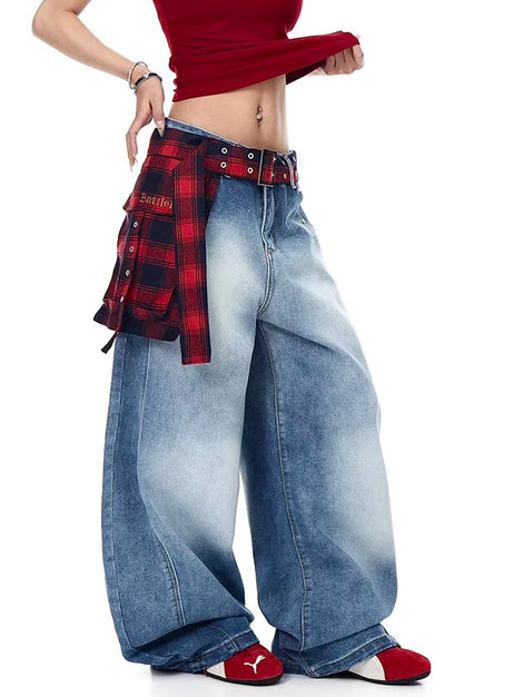 Blue Y2k Oversize Jeans