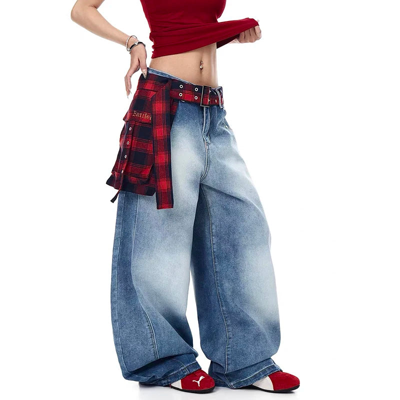 Blue Y2k Oversize Jeans