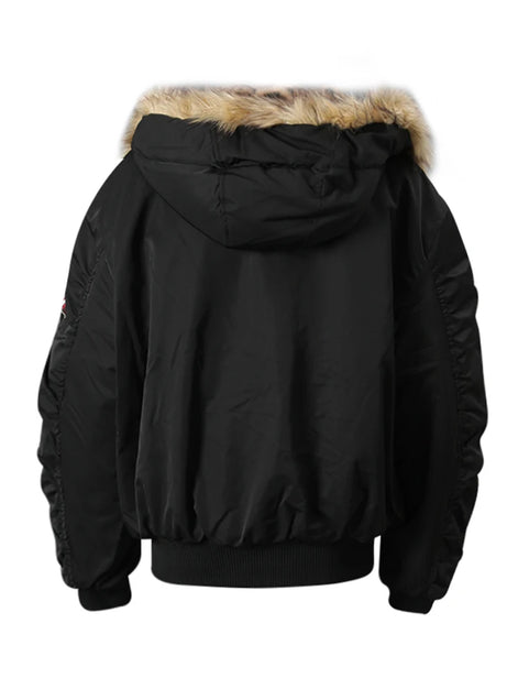Midnight Prowl Fur Hood Jacket
