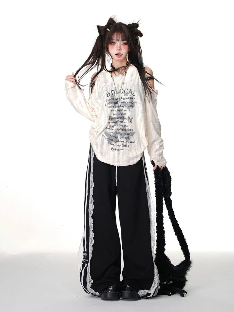 Shredded Butterfly Grunge Top