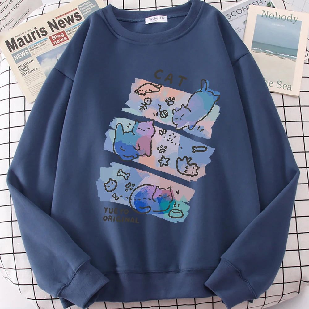 Pastel Meow Mix Sweatshirt