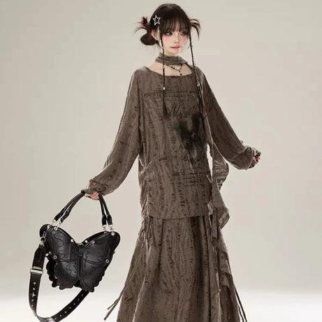 Faded Poetic Drape Set