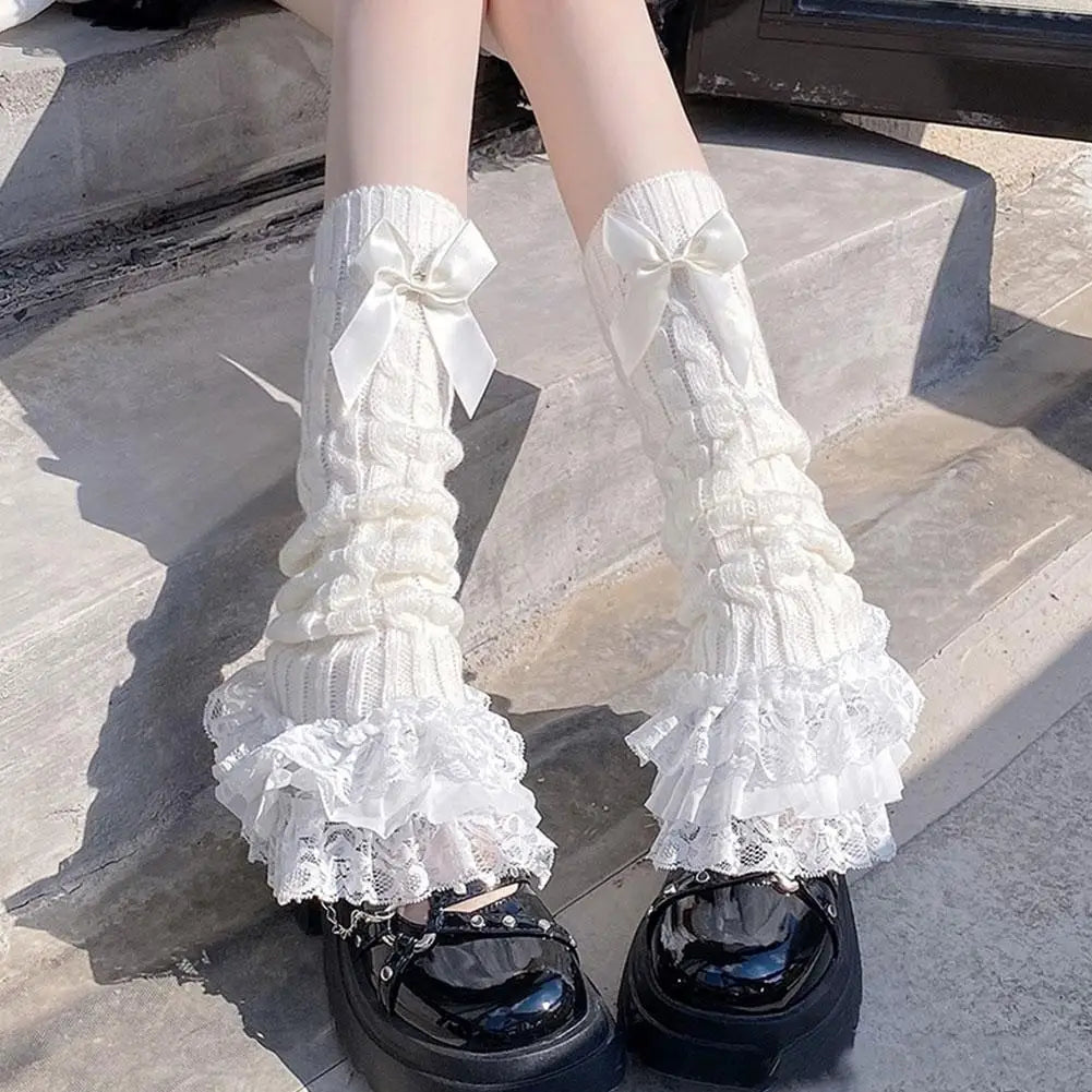 Lace Melody Ruffle Leg Warmers