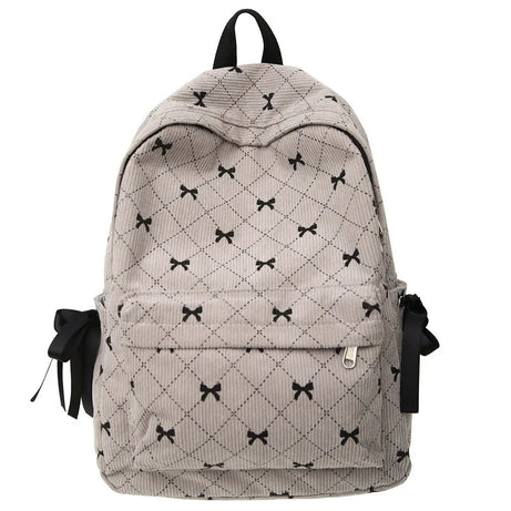 Ribbon Grid Coquette Backpack