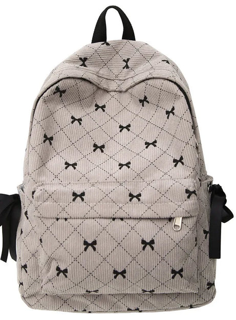Ribbon Grid Coquette Backpack
