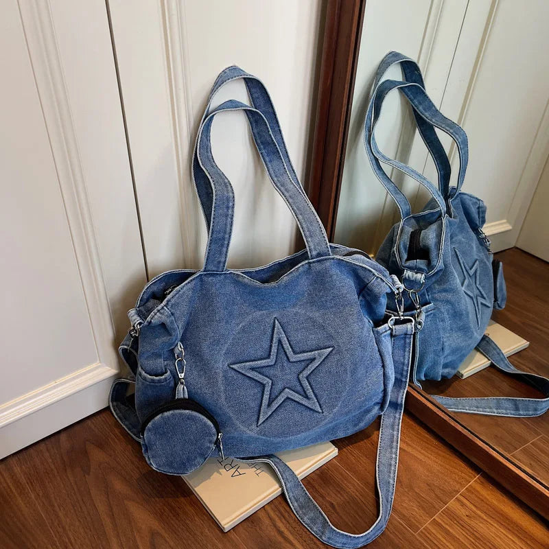 Blue Nova Star Shoulder Bag