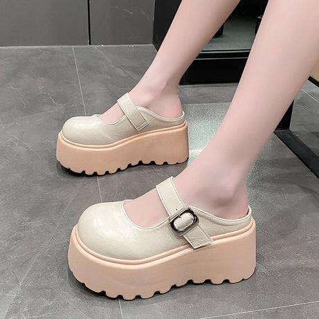Grunge Dolly Platform  Slippers