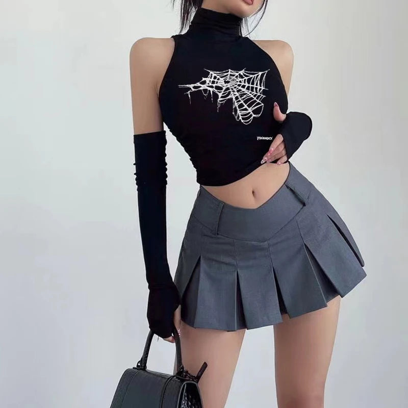 Spidercore Sleeveless Web Top