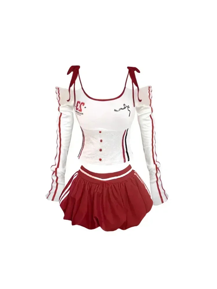 Y2k Hot Girls Outfits 2 Piece Set